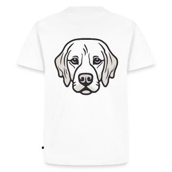 Regard fidèle - T-shirt Premium bio Homme - blanc - Dos - Nico (187cm)