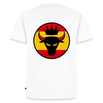 bull - toro - taureau - Men's Premium Organic T-Shirt - white - Back - Nico (187cm)