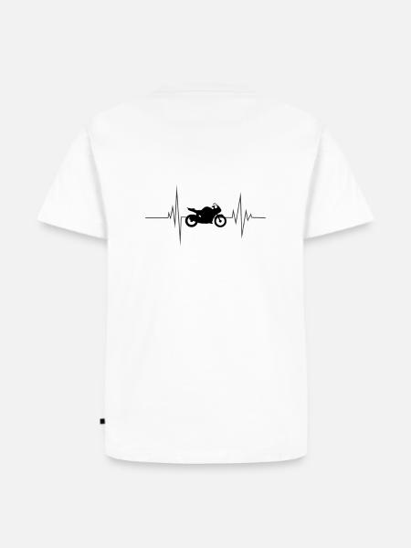 MotorradFahren=Liebe - Männer Premium Bio T-Shirt - Weiß