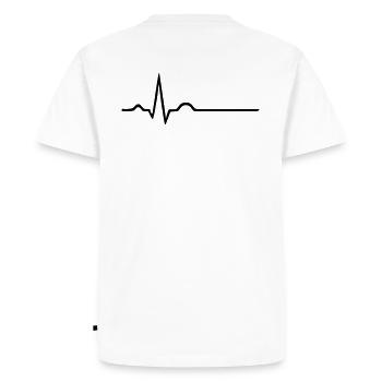 ECG - Paramedic - Doctor - Doctor on call - Men's Premium Organic T-Shirt - white - Back - Nico (187cm)
