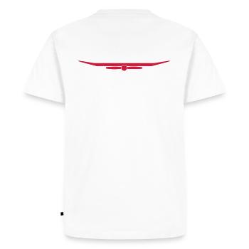 Pilote hélice aile - T-shirt Premium bio Homme - blanc - Dos - Nico (187cm)