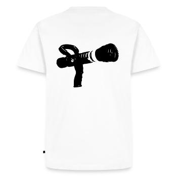 Pompier lance incendie LDV - T-shirt Premium bio Homme - blanc - Dos - Nico (187cm)
