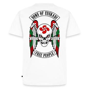 sons of euskadi - T-shirt Premium bio Homme - blanc - Dos - Nico (187cm)