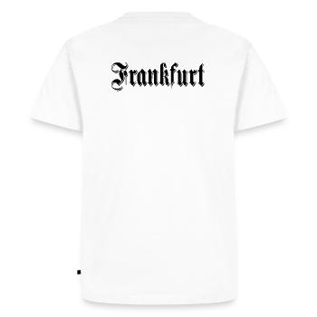 Francfort - T-shirt Premium bio Homme - blanc - Dos - Nico (187cm)