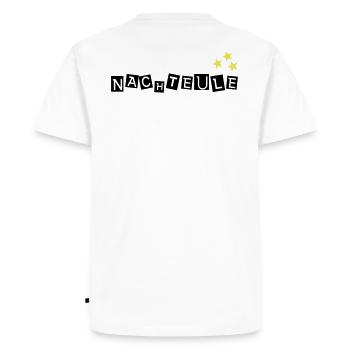 Oiseau de nuit - T-shirt Premium bio Homme - blanc - Dos - Nico (187cm)