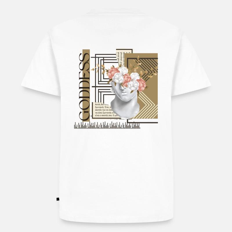 Goddess - Männer Premium Bio T-Shirt - Weiß