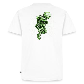 Fusée astronaute spatiale - T-shirt Premium bio Homme - blanc - Dos - Nico (187cm)
