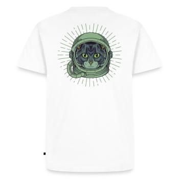 CAT dans l’ESPACE - T-shirt Premium bio Homme - blanc - Dos - Nico (187cm)