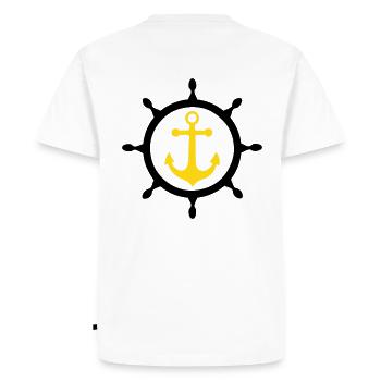ancre marine 3 - Men's Premium Organic T-Shirt - white - Back - Nico (187cm)