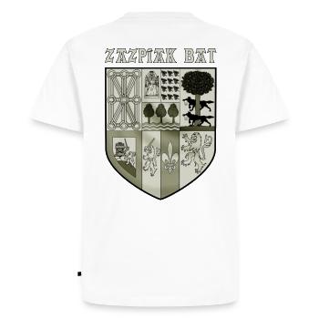 zazpiak bat - Men's Premium Organic T-Shirt - white - Back - Nico (187cm)