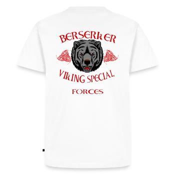 Berserker Ours Viking - T-shirt Premium bio Homme - blanc - Dos - Nico (187cm)