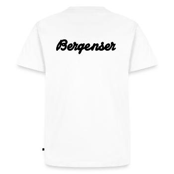 Bergenser - T-shirt Premium bio Homme - blanc - Dos - Nico (187cm)
