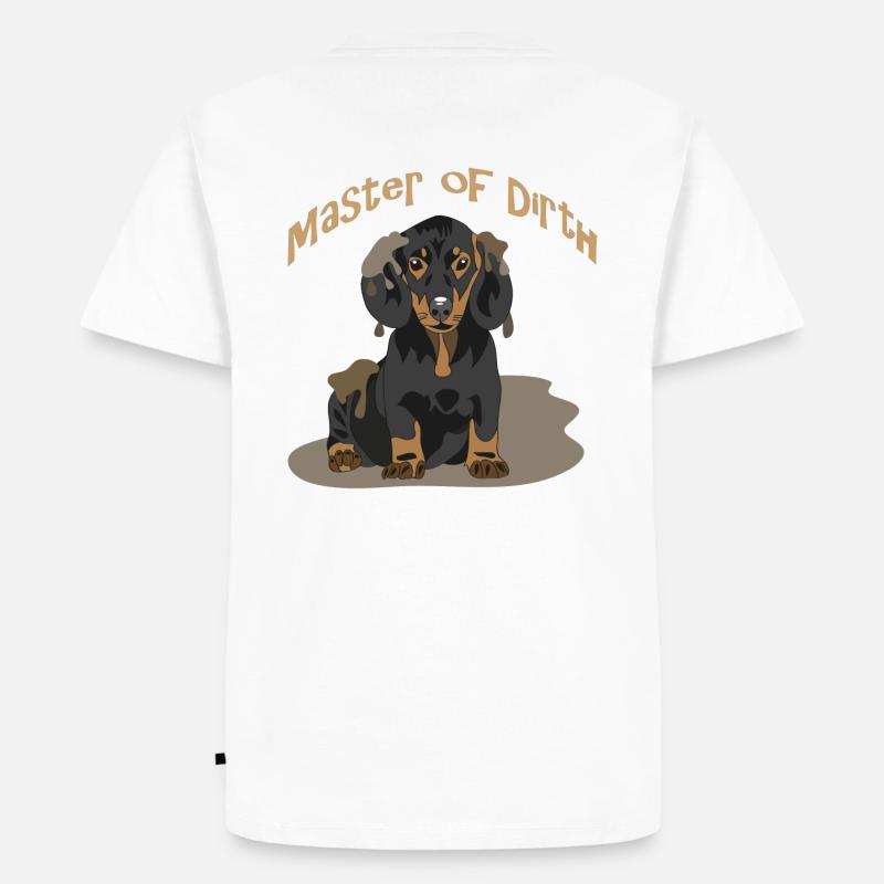 Dackel - Männer Premium Bio T-Shirt - Weiß
