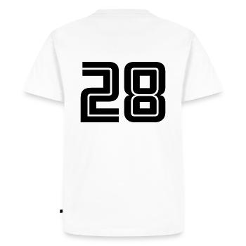 28 - T-shirt Premium bio Homme - blanc - Dos - Nico (187cm)