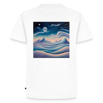 Traumwelt/Dreamworld - Men's Premium Organic T-Shirt - white - Back - Nico (187cm)