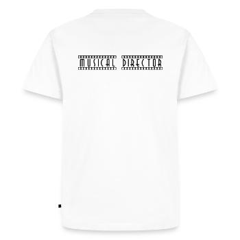 Musical_Director - T-shirt Premium bio Homme - blanc - Dos - Nico (187cm)