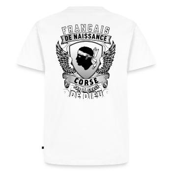 Corse Grâce de Dieu - T-shirt Premium bio Homme - blanc - Dos - Nico (187cm)