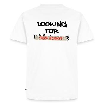 À la recherche de mamans en sucre - T-shirt Premium bio Homme - blanc - Dos - Nico (187cm)