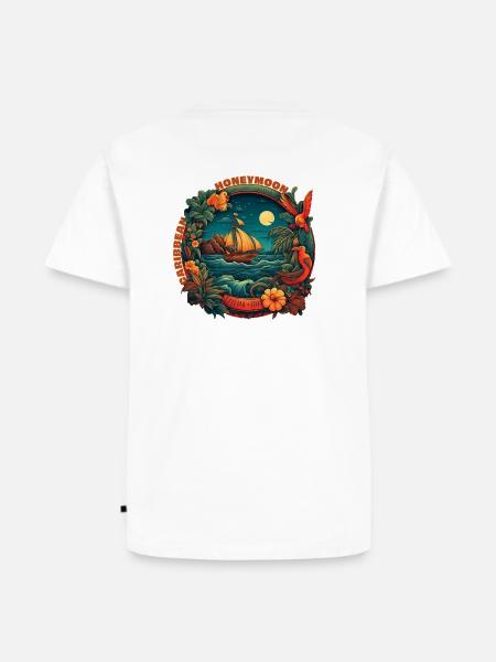 Karibische Flitterwochen. - Männer Premium Bio T-Shirt - Weiß