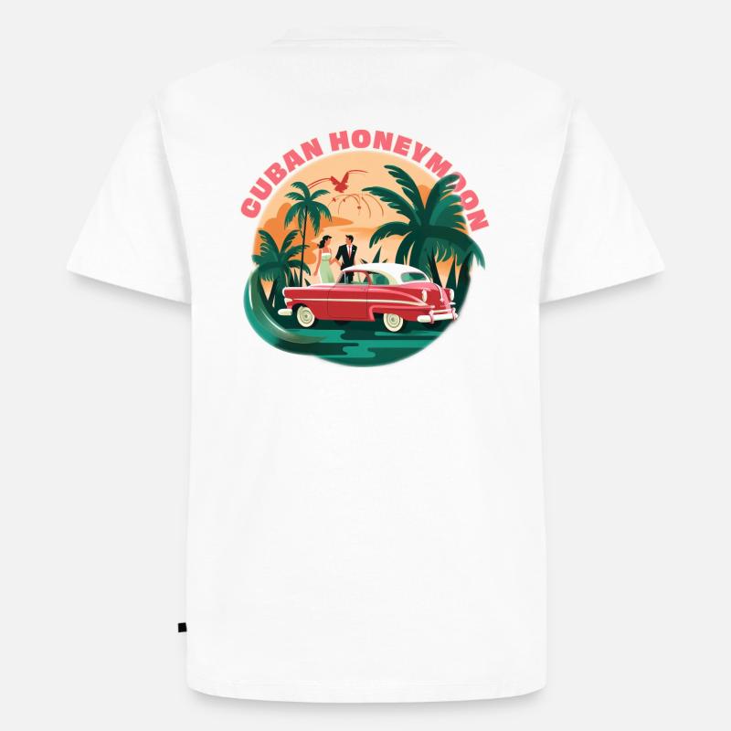 Kubanische Flitterwochen. - Männer Premium Bio T-Shirt - Weiß