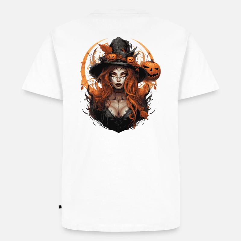 Witch - Männer Premium Bio T-Shirt - Weiß