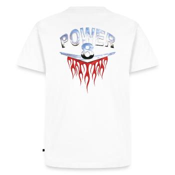 v8 - T-shirt Premium bio Homme - blanc - Dos - Nico (187cm)