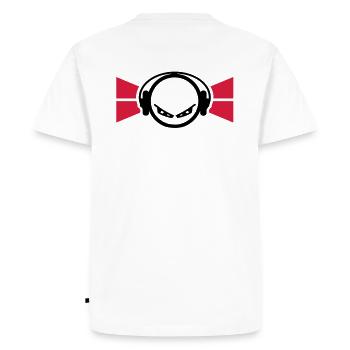 sound - Men's Premium Organic T-Shirt - white - Back - Nico (187cm)