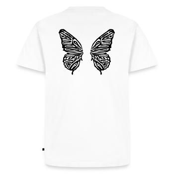 ailes papillon - T-shirt Premium bio Homme - blanc - Dos - Nico (187cm)
