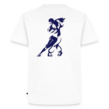 Kizomba - Men's Premium Organic T-Shirt - white - Back - Nico (187cm)