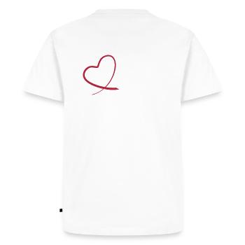 sailplane fox glider - Men's Premium Organic T-Shirt - white - Back - Nico (187cm)
