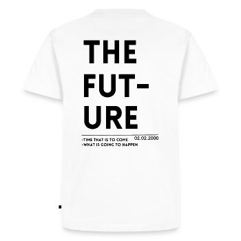 L’AVENIR - T-shirt Premium bio Homme - blanc - Dos - Nico (187cm)