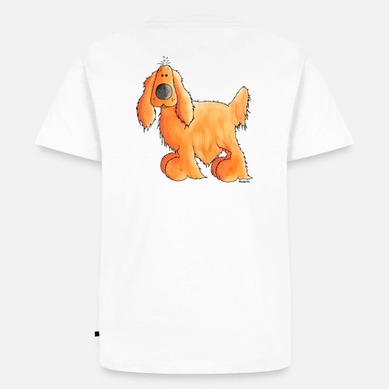 Goldiger Cocker Spaniel - Hund - Männer Premium Bio T-Shirt - undefined