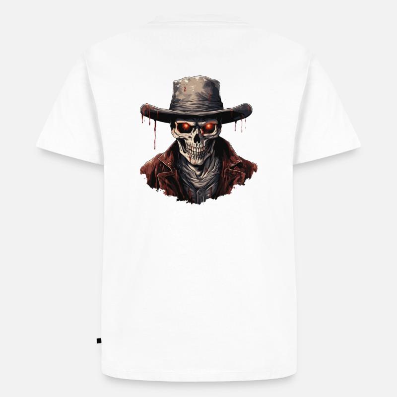 Skullhead 2 - Männer Premium Bio T-Shirt - Weiß