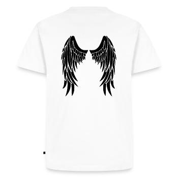 ailes d'anges - T-shirt Premium bio Homme - blanc - Dos - Nico (187cm)