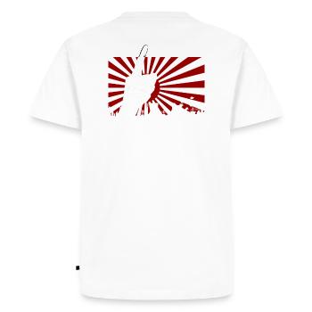 Énergie nucléaire Non Merci réacteur réacteur nucléaire malheur atome - T-shirt Premium bio Homme - blanc - Dos - Nico (187cm)