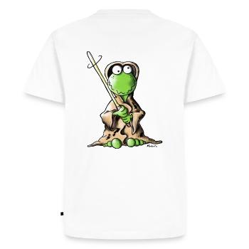 Jedi Grenouille - T-shirt Premium bio Homme - blanc - Dos - Nico (187cm)