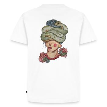 Méduse - T-shirt Premium bio Homme - blanc - Dos - Nico (187cm)