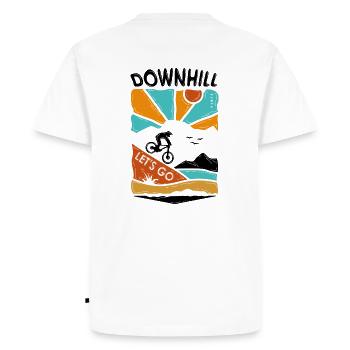 Descente - T-shirt Premium bio Homme - blanc - Dos - Nico (187cm)