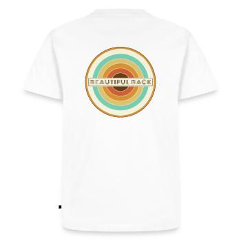 Beau dos des années 70 - T-shirt Premium bio Homme - blanc - Dos - Nico (187cm)