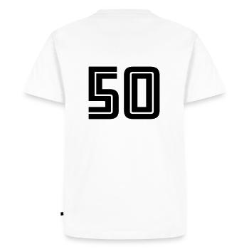 50 - T-shirt Premium bio Homme - blanc - Dos - Nico (187cm)