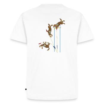 Saut à la perche - T-shirt Premium bio Homme - blanc - Dos - Nico (187cm)