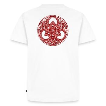 Symbole viking Moyen Age - T-shirt Premium bio Homme - blanc - Dos - Nico (187cm)