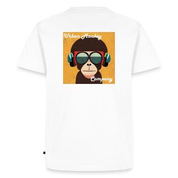 Compagnie Urban Monkey - T-shirt Premium bio Homme - blanc - Dos - Nico (187cm)