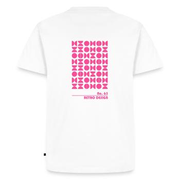 Tote Studio 63, Red-Pink - Men's Premium Organic T-Shirt - white - Back - Nico (187cm)