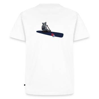 La terreur - T-shirt Premium bio Homme - blanc - Dos - Nico (187cm)