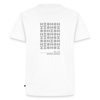 Tote Studio 63, Grey - Men's Premium Organic T-Shirt - white - Back - Nico (187cm)