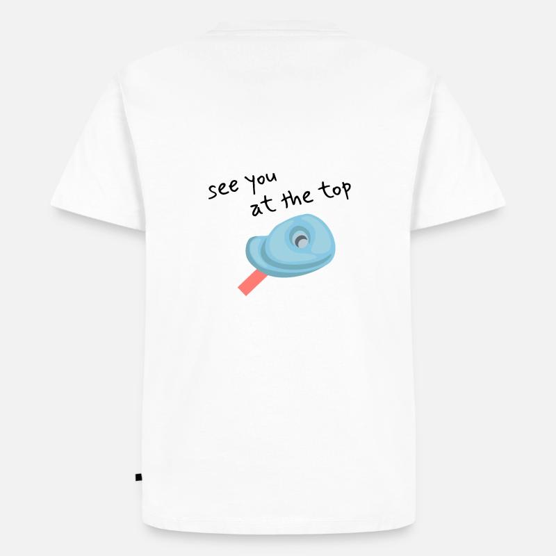 Lustiges Boulder Tshirt - Männer Premium Bio T-Shirt - Weiß
