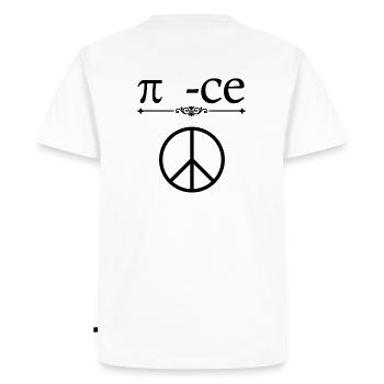 Peace Formula - Men's Premium Organic T-Shirt - white - Back - Nico (187cm)