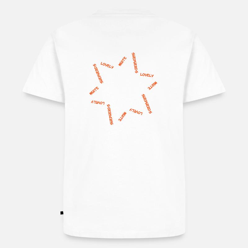 Weisser Schweizer Schäferhund cb2 - Männer Premium Bio T-Shirt - Weiß