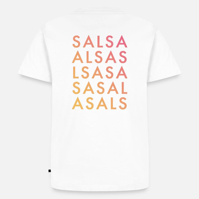 SALSA - Männer Premium Bio T-Shirt - Weiß
